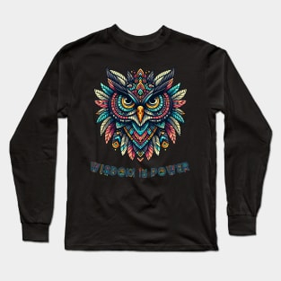 Tribal Owl - Mystic Guardian Long Sleeve T-Shirt